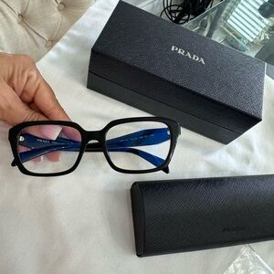 👓 Prada PR 14ZV Glasses – Black